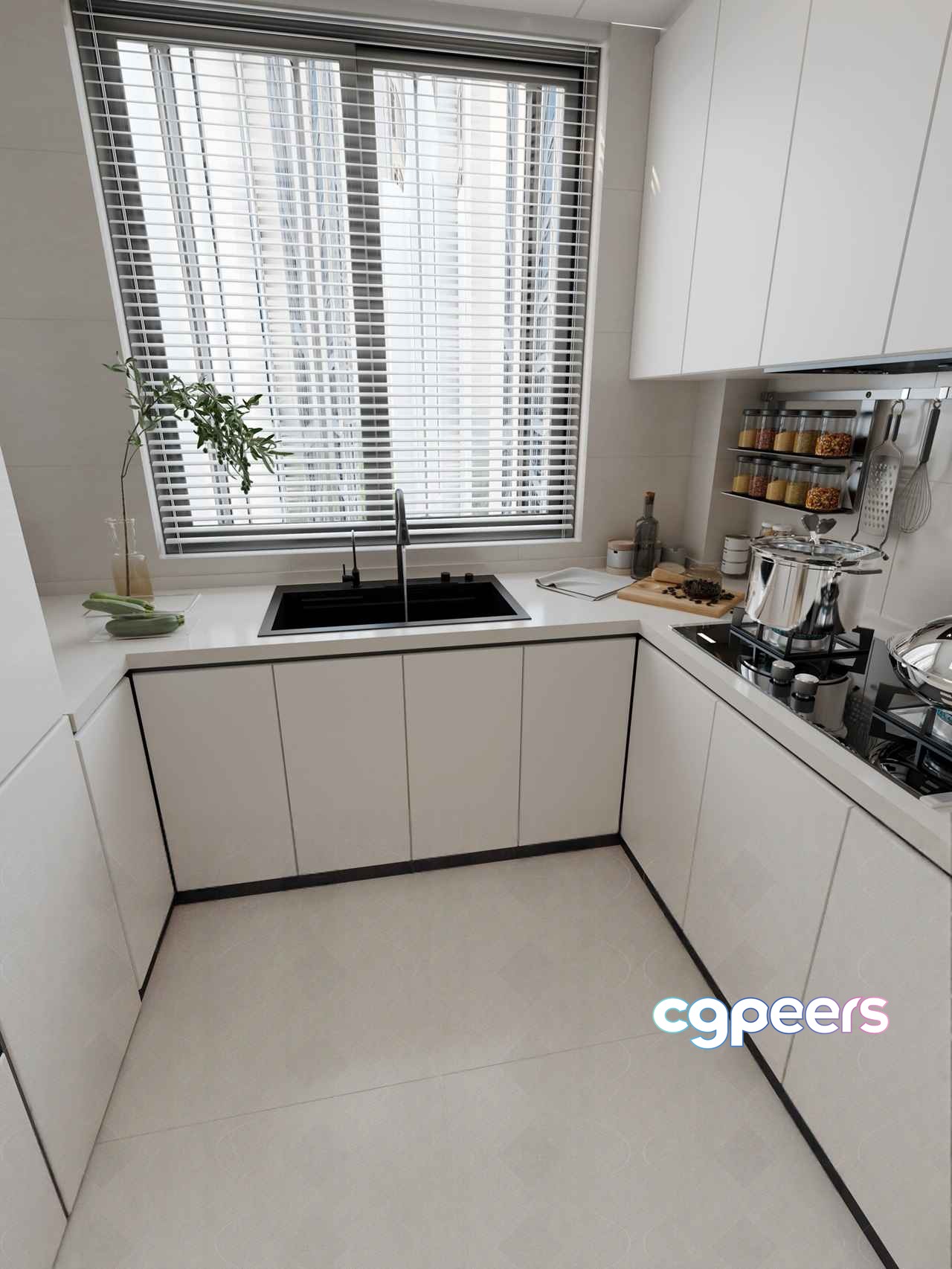 Modern Kitchen 3D Model - 178 - VRAY Render Modern Kitchen 3D Model - 178 - VRAY Render