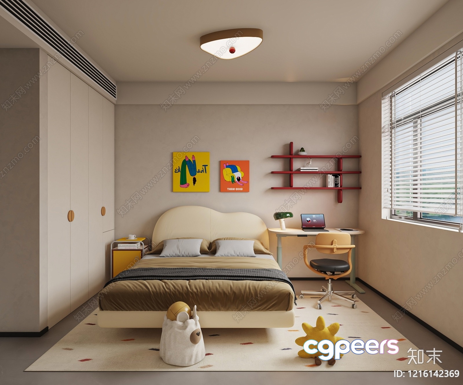 Cozy Kids' Bedroom 3D Model - 16504 - VRAY Render Cozy Kids' Bedroom 3D Model - 16504 - VRAY Render