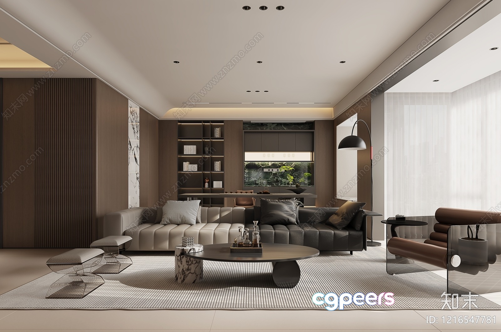 Modern Living Room 3D Model - 15029 - VRAY Render Modern Living Room 3D Model - 15029 - VRAY Render
