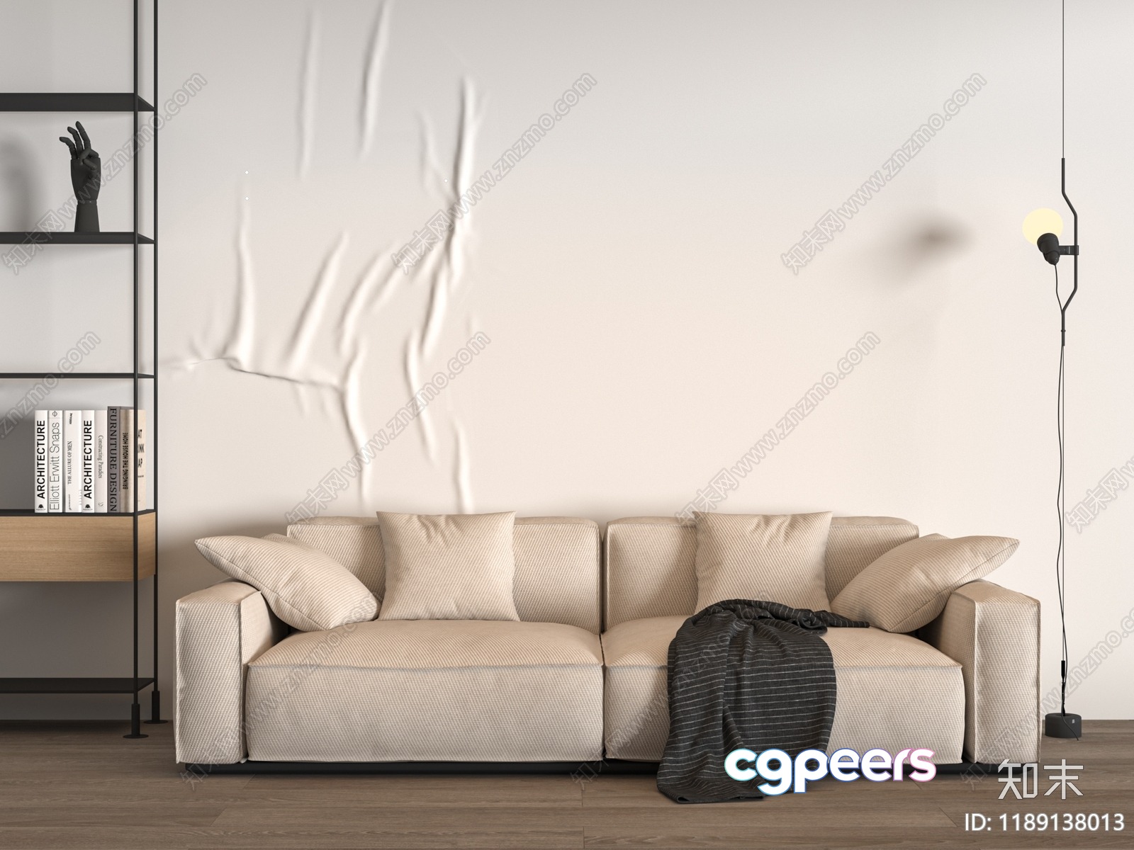 Modern Living Room 3D Model - 22775 - VRAY Render