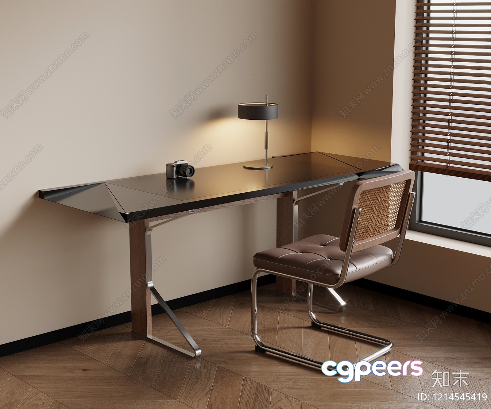 Modern Home Office 3D Model - 16899 - VRAY Render