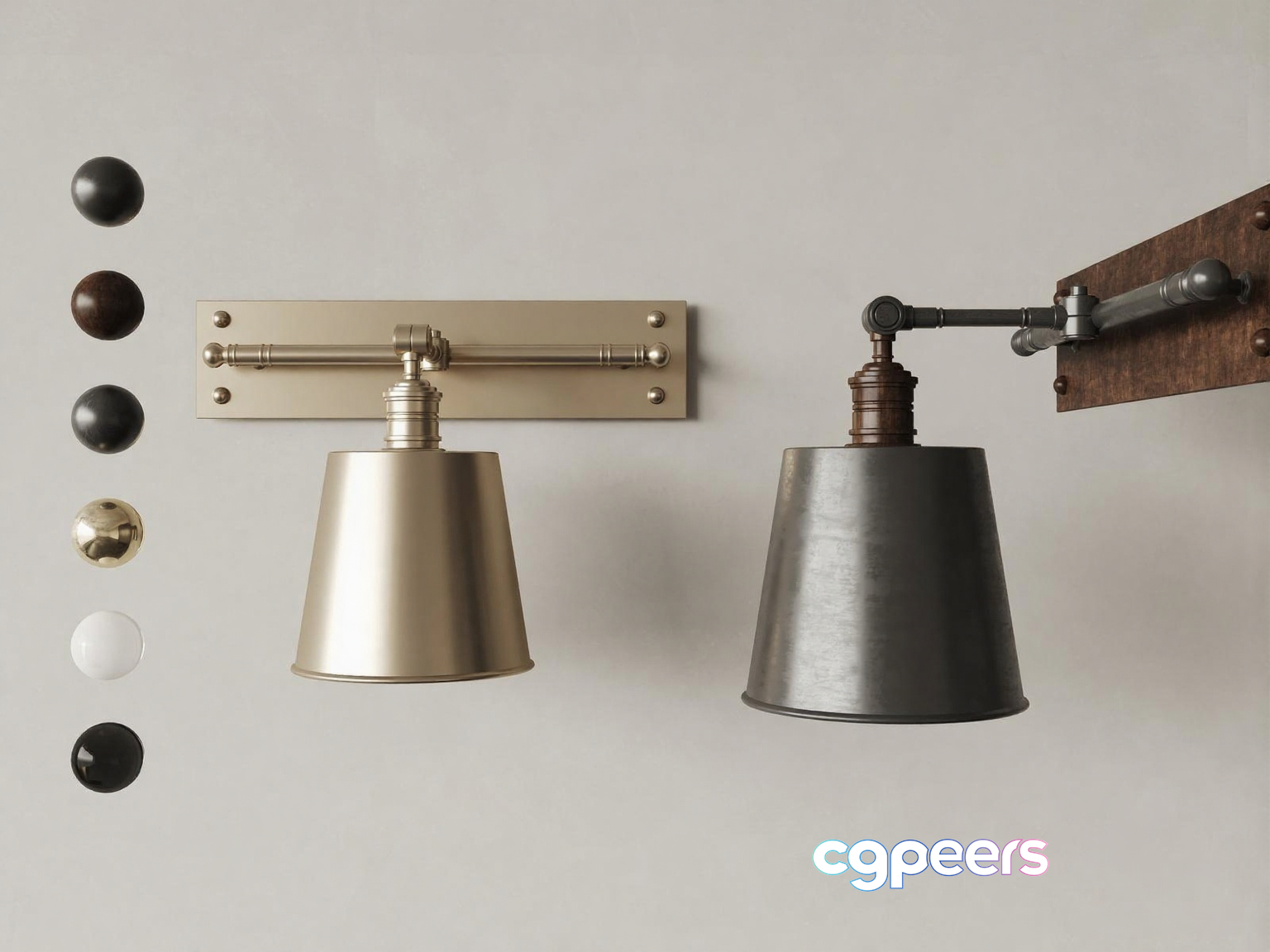 Gold Light Fixture 3D Model - 4497 - CORONA Render Gold Light Fixture 3D Model - 4497 - CORONA Render