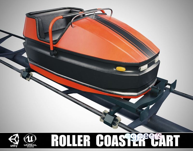 3D Game Assets - Roller Coaster Cart 3D Game Assets - Roller Coaster Cart