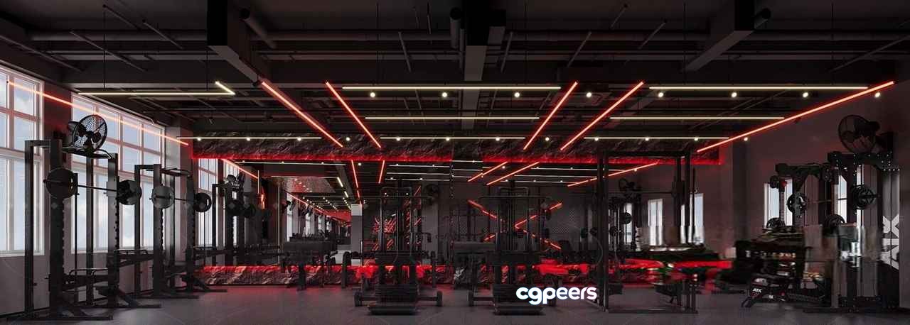Modern Gym Equipment 3D Model - 10677 - CORONA Render