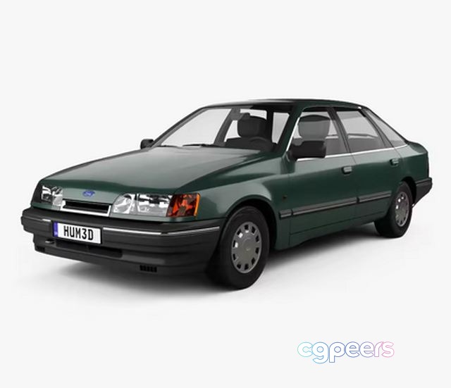 3D Game Assets - Ford Scorpio hatchback 1985 3D Game Assets - Ford Scorpio hatchback 1985