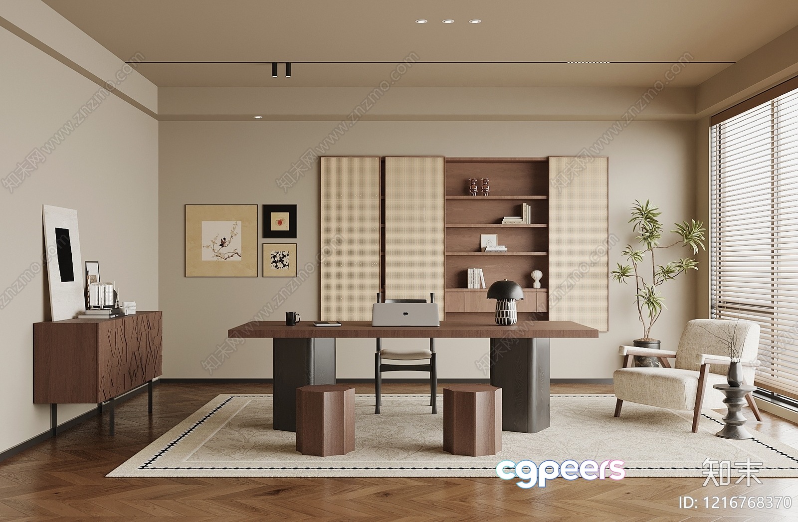 A Modern Office Space 3D Model - 16447 - VRAY Render A Modern Office Space 3D Model - 16447 - VRAY Render