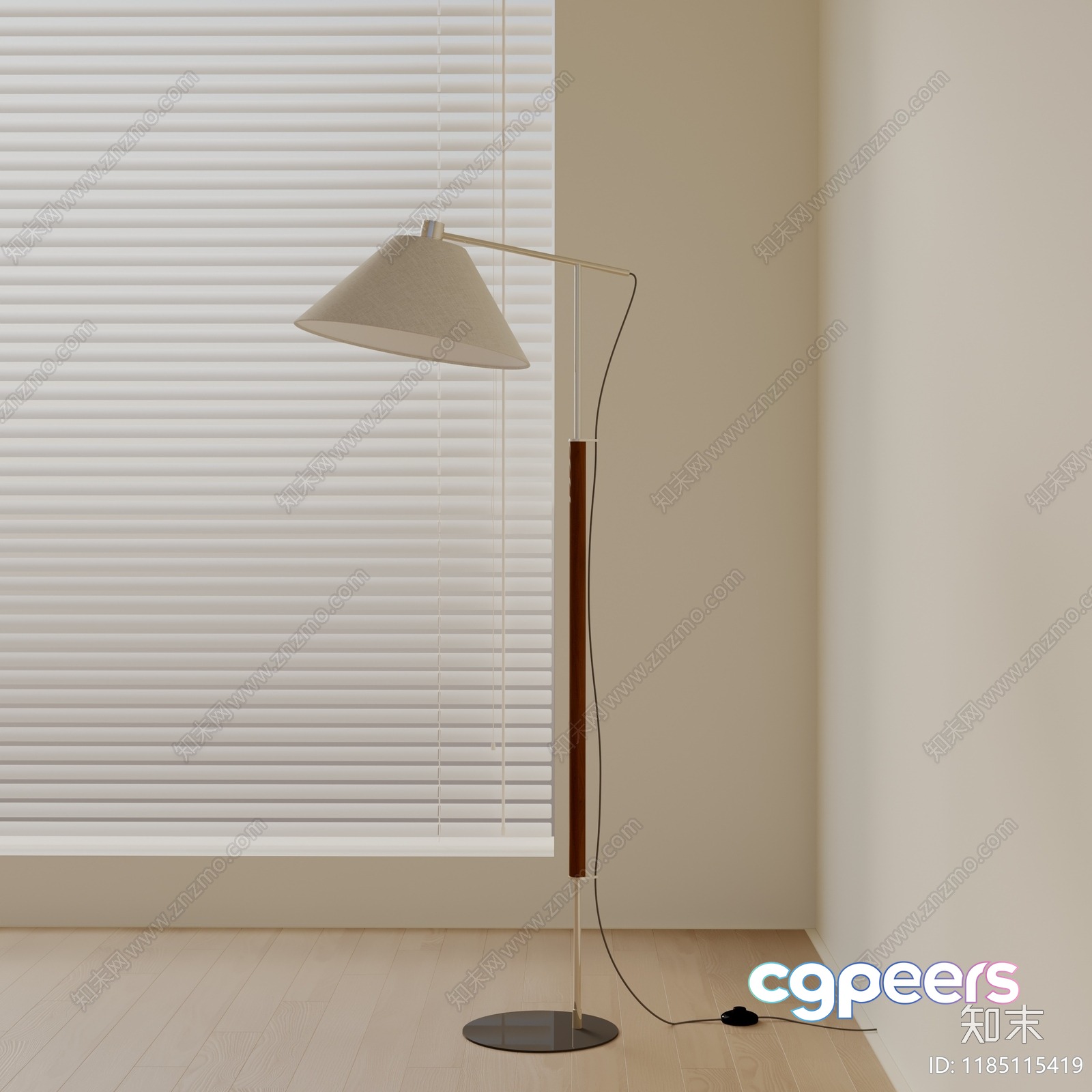 Modern Floor Lamp 3D Model - 11220 - VRAY Render