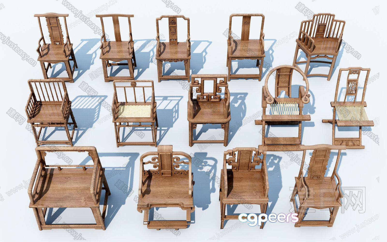Wooden Chairs 3D Model - 16788 - VRAY Render