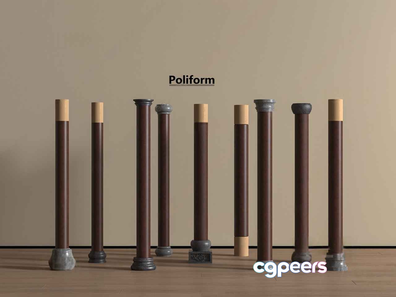 Poliform Furniture Pieces 3D Model - 3406 - VRAY Render Poliform Furniture Pieces 3D Model - 3406 - VRAY Render