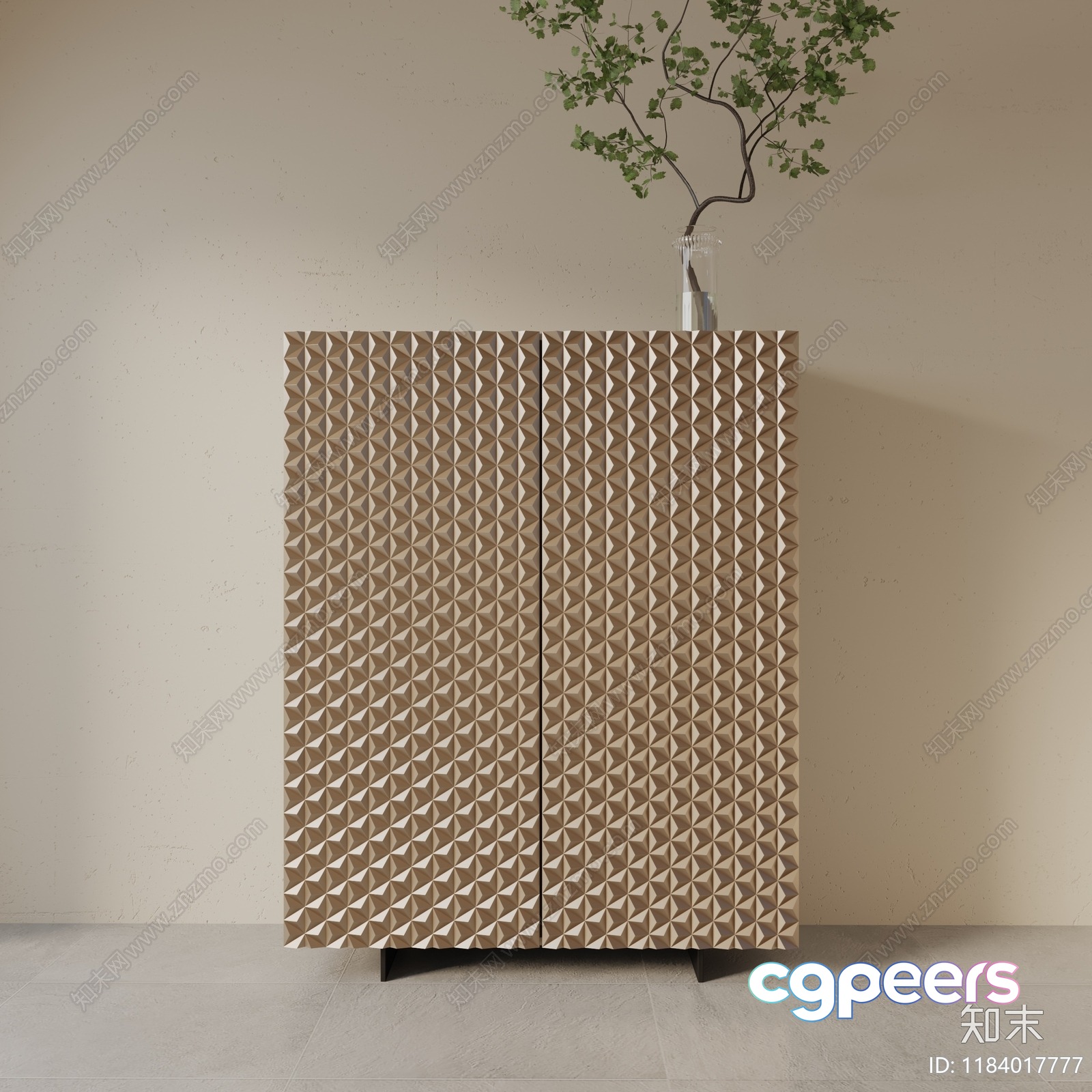 Modern Cabinet 3D Model - 726 - VRAY Render