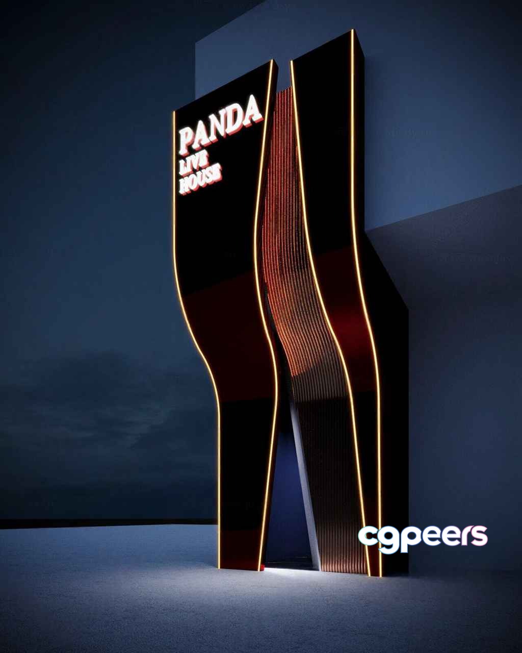A Large Illuminated Sign 3D Model - 17259 - CORONA Render A Large Illuminated Sign 3D Model - 17259 - CORONA Render