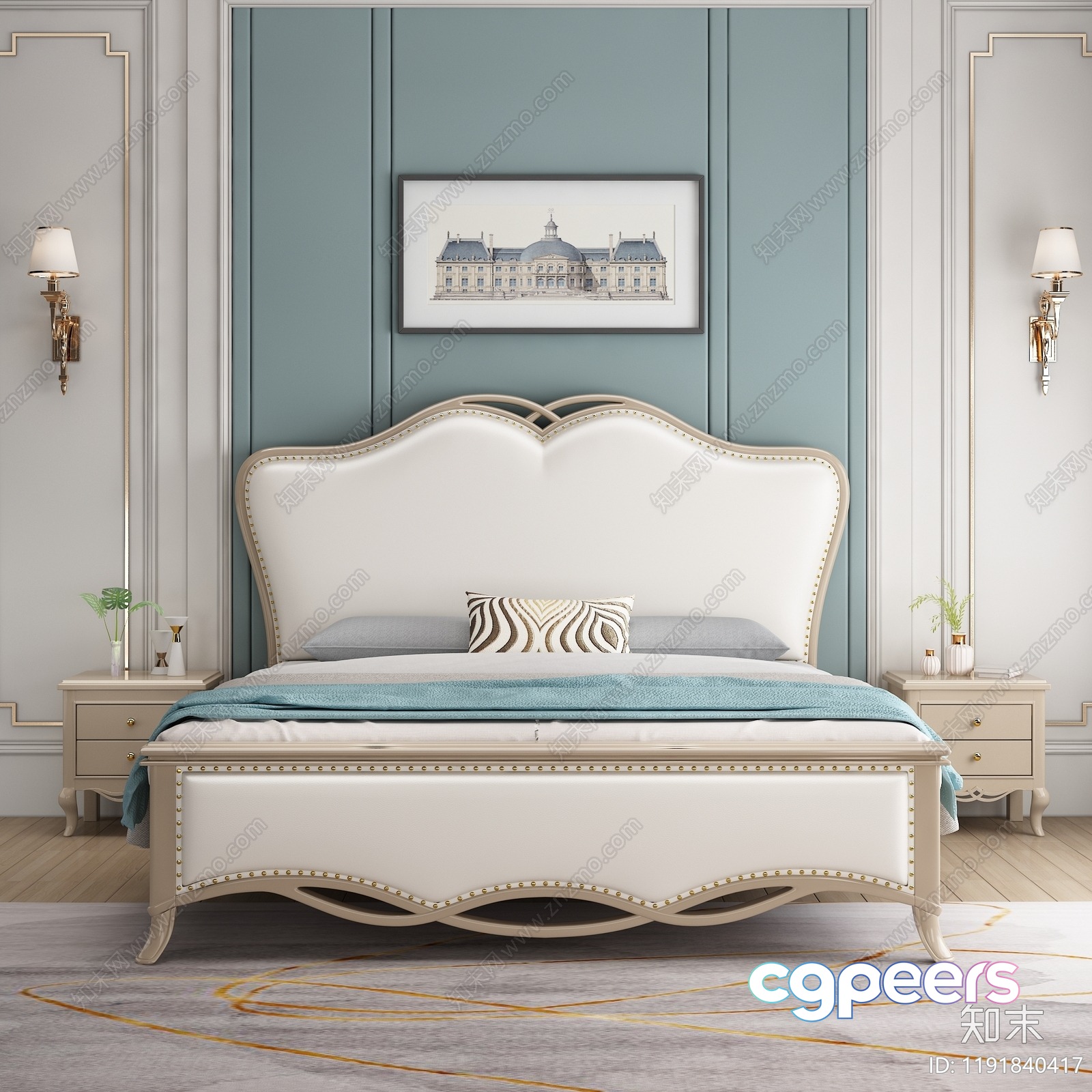 A Modern Bedroom 3D Model - 12764 - VRAY Render