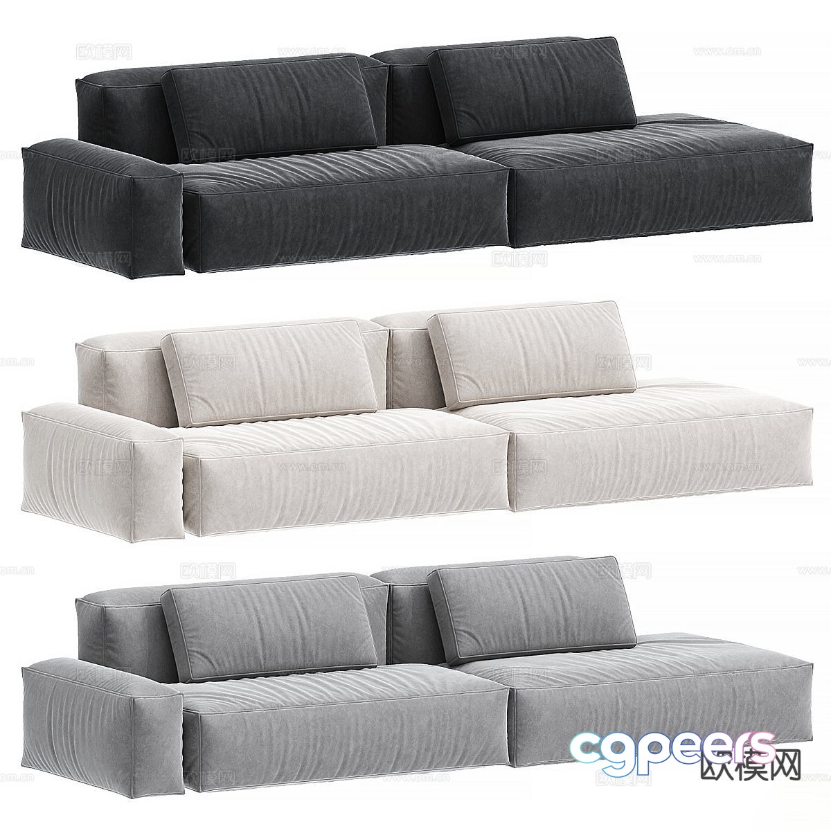Modern Couches 3D Model - 1414 - CORONA Render