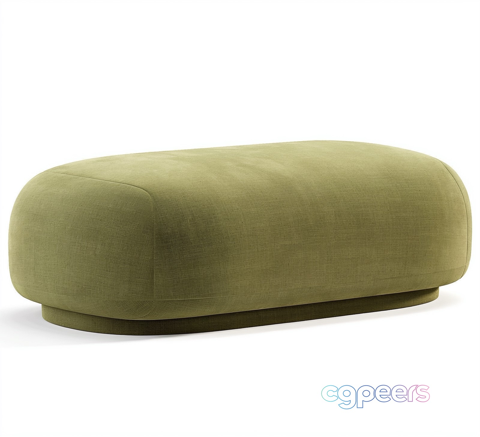 Modern Green Ottoman 3D Model - 20592 - VRAY Render Modern Green Ottoman 3D Model - 20592 - VRAY Render