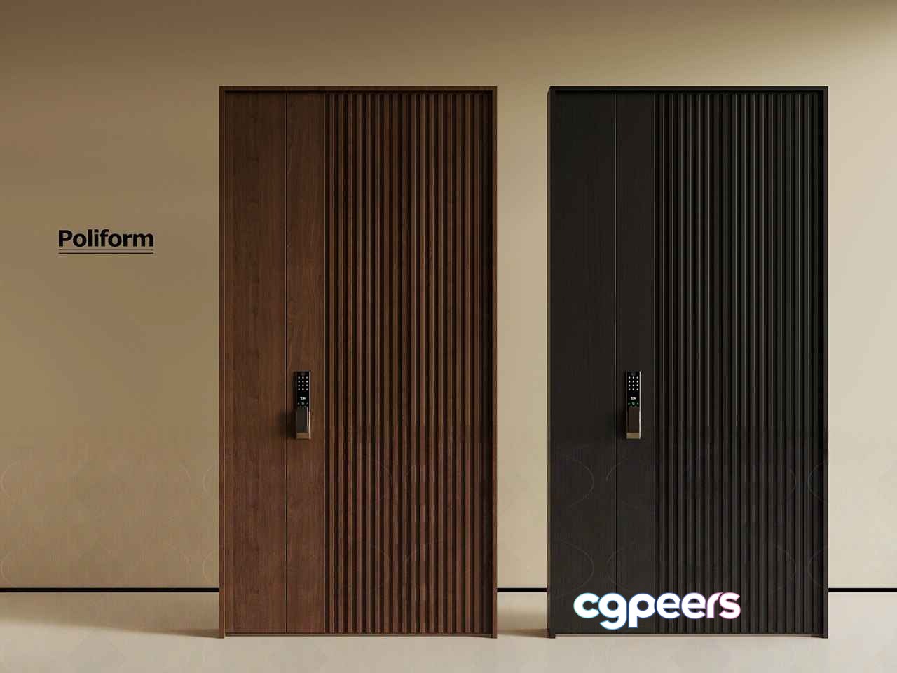 Modern Door Design 3D Model - 8642 - VRAY Render Modern Door Design 3D Model - 8642 - VRAY Render