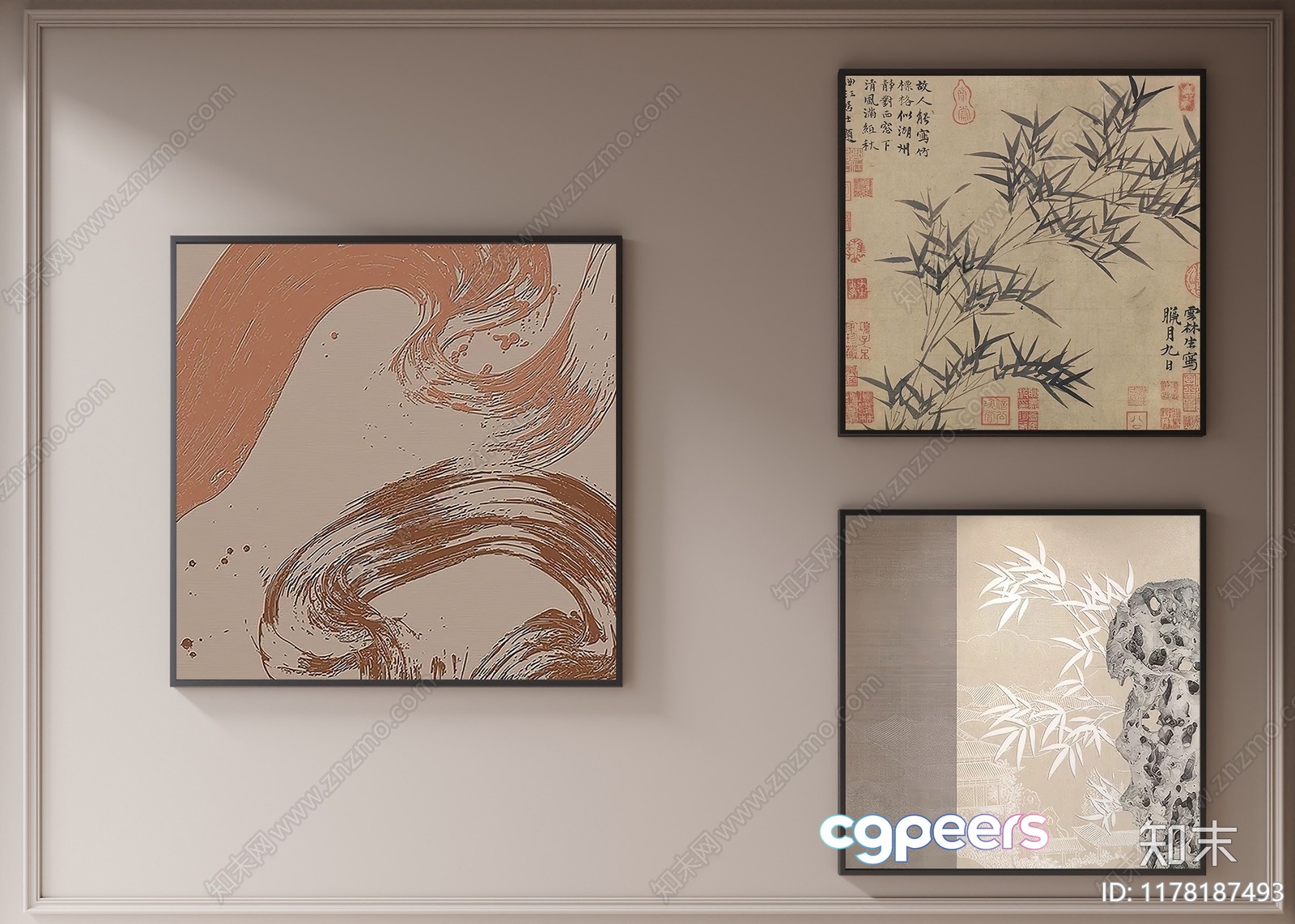 Abstract Art Pieces 3D Model - 1144 - CORONA Render