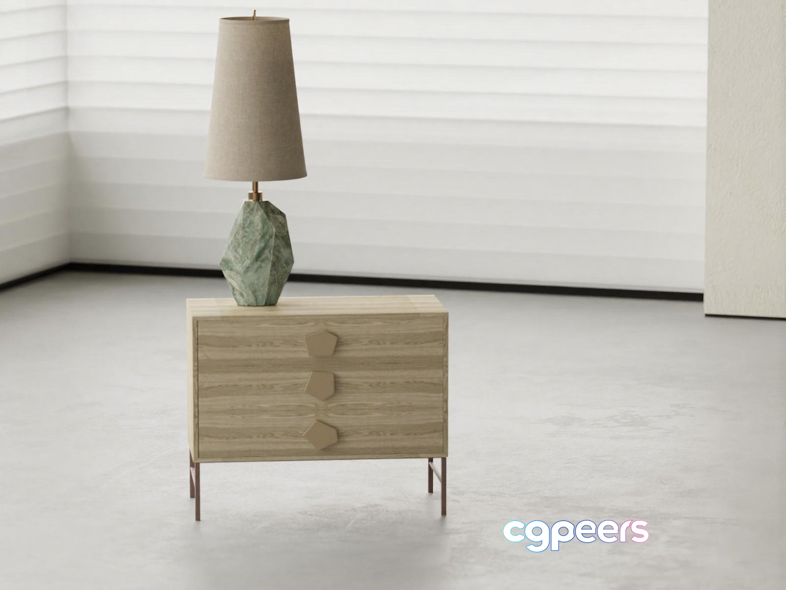 Modern Wooden Furniture 3D Model - 17200 - VRAY Render