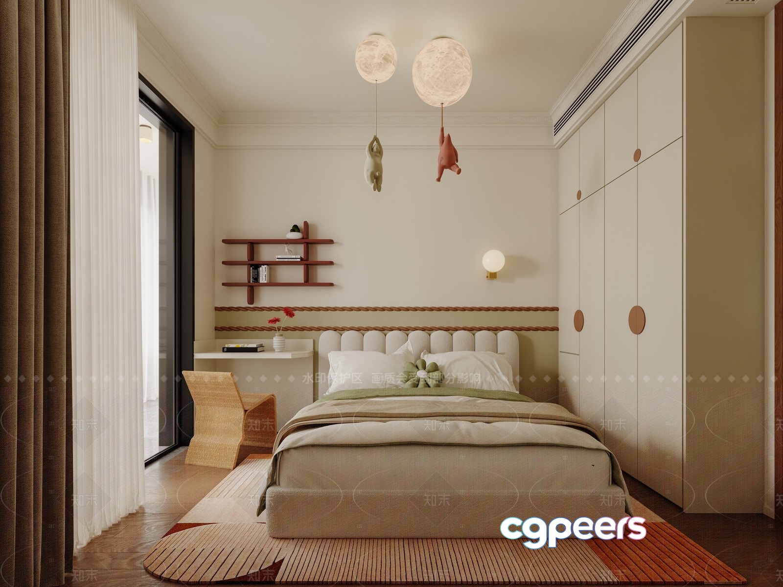 Cozy Bedroom 3D Model - 20438 - VRAY Render