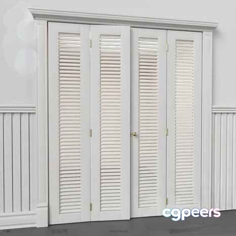 White Wooden Doors 3D Model - 3732 - VRAY Render White Wooden Doors 3D Model - 3732 - VRAY Render