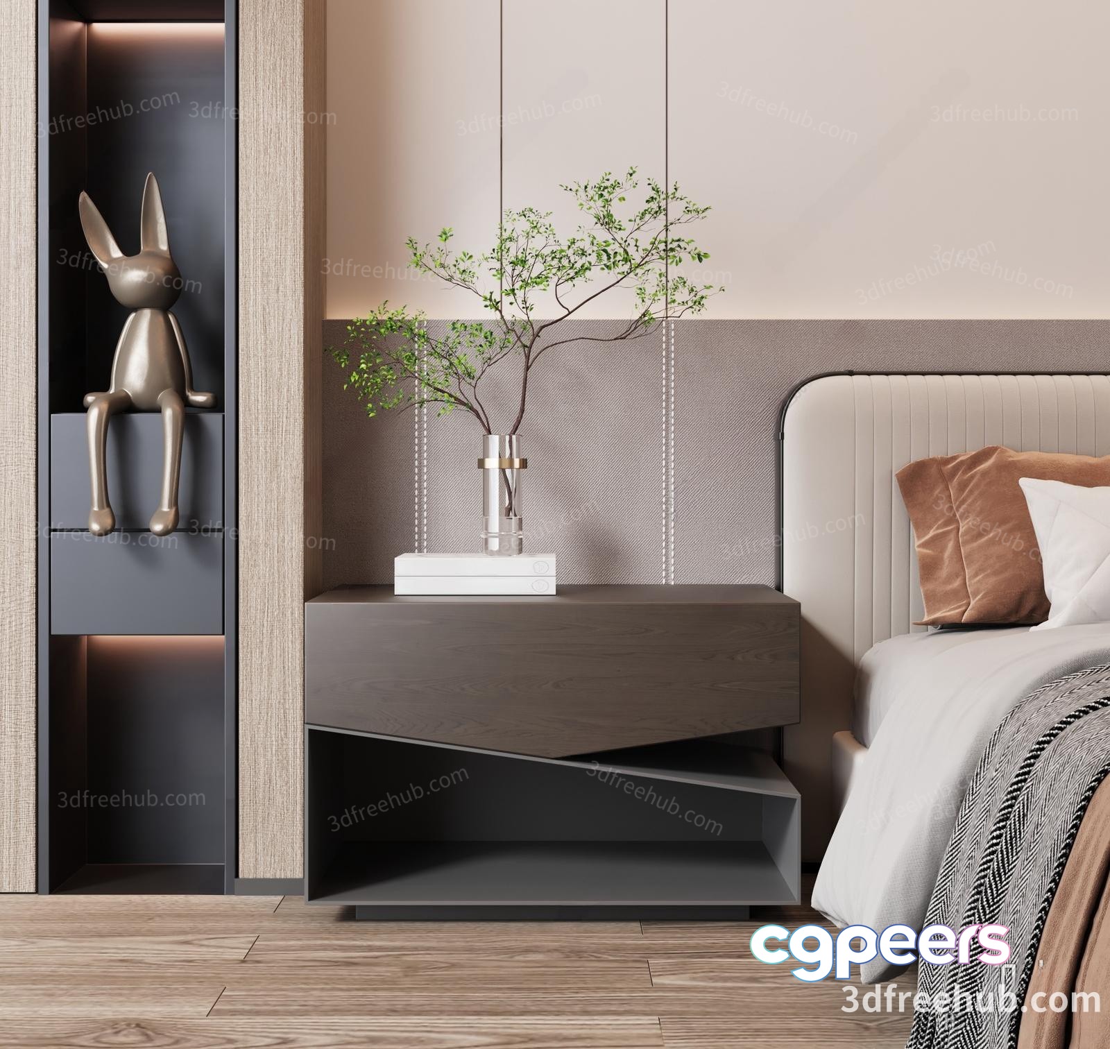 Cozy Bedroom 3D Model - 19383 - VRAY Render Cozy Bedroom 3D Model - 19383 - VRAY Render