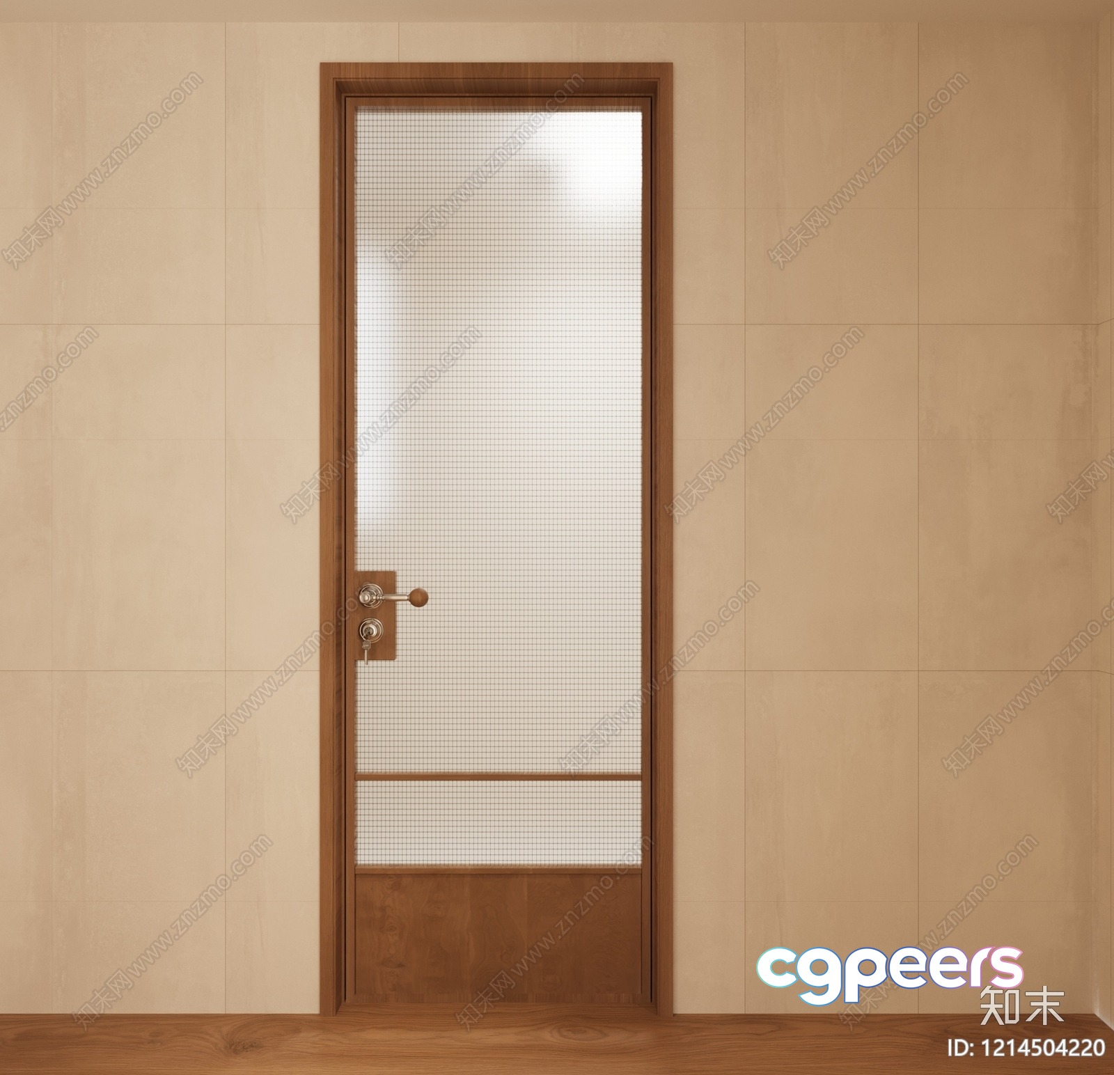 A Wooden Door With A White Screen Door 3D Model - 11064 - VRAY Render A Wooden Door With A White Screen Door 3D Model - 11064 - VRAY Render