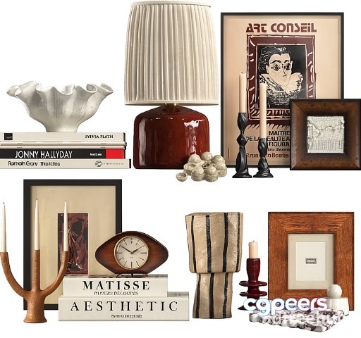 Home Decor Items 3D Model - 21250 - VRAY Render