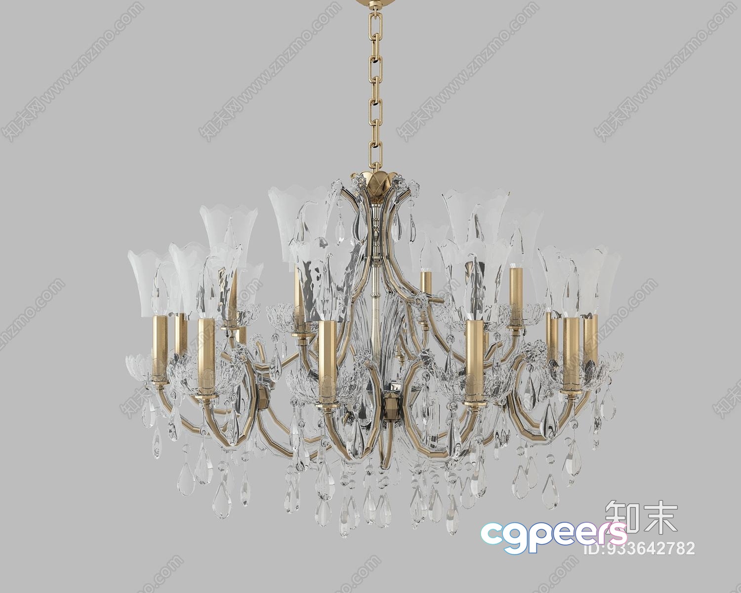 Gold Light Fixture 3D Model - 4738 - VRAY Render Gold Light Fixture 3D Model - 4738 - VRAY Render
