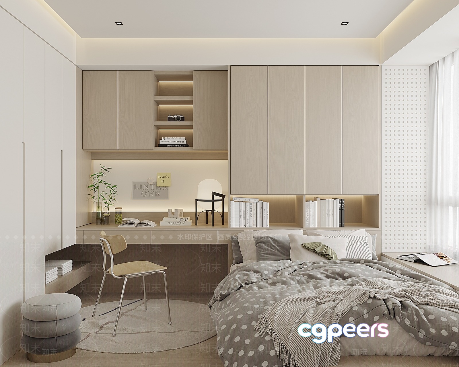 Modern Bedroom Design 3D Model - 16009 - VRAY Render Modern Bedroom Design 3D Model - 16009 - VRAY Render