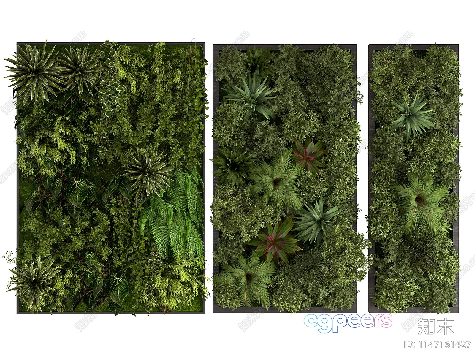 Green Wall Artwork 3D Model - 8153 - VRAY Render Green Wall Artwork 3D Model - 8153 - VRAY Render