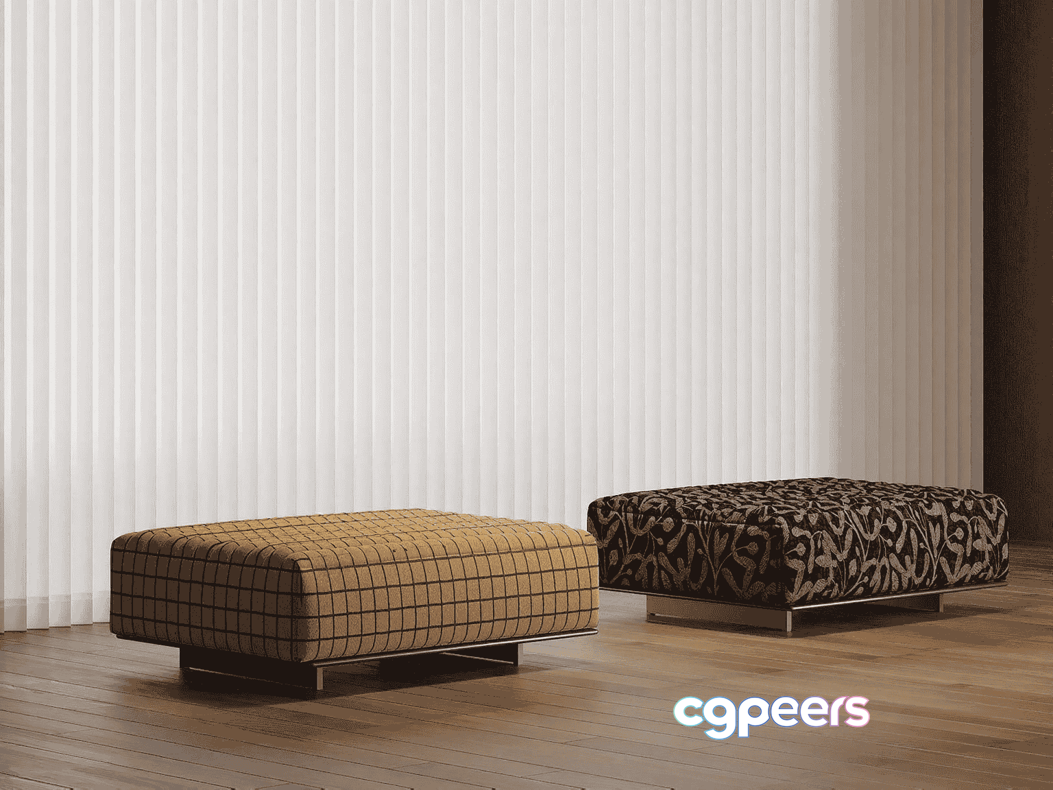Modern Ottoman Furniture 3D Model - 13879 - VRAY Render Modern Ottoman Furniture 3D Model - 13879 - VRAY Render