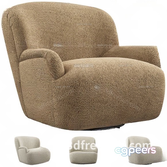 Cozy Tan Chair 3D Model - 19326 - VRAY Render Cozy Tan Chair 3D Model - 19326 - VRAY Render