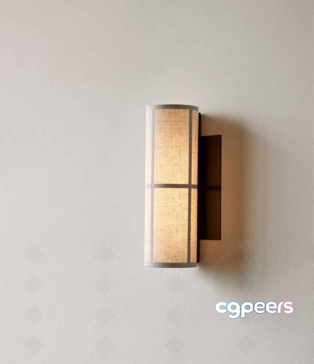A Beige Wall Light Fixture 3D Model - 16463 - CORONA Render