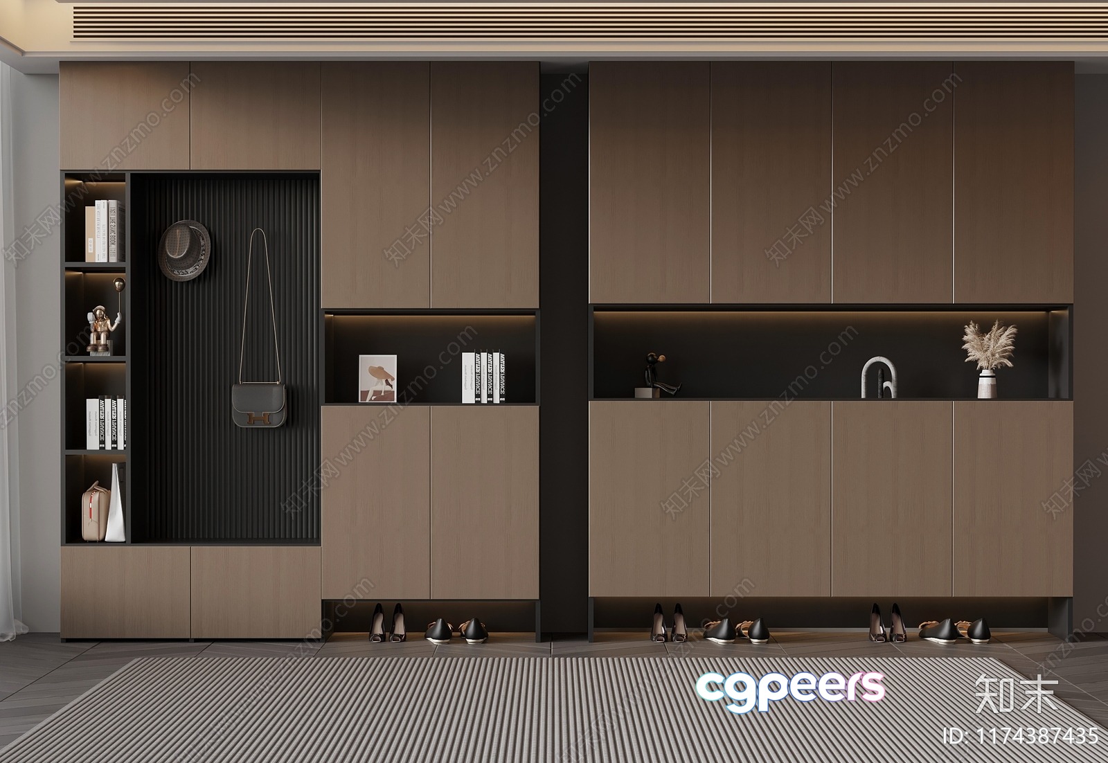 Modern Home Decor 3D Model - 16958 - VRAY Render