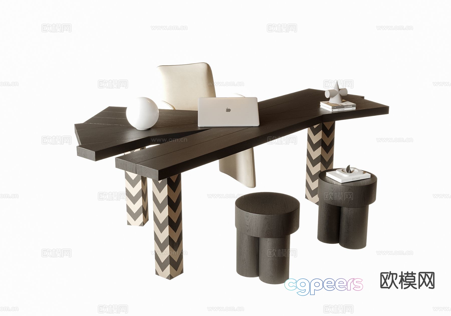 Modern Office Desk 3D Model - 21383 - VRAY Render Modern Office Desk 3D Model - 21383 - VRAY Render