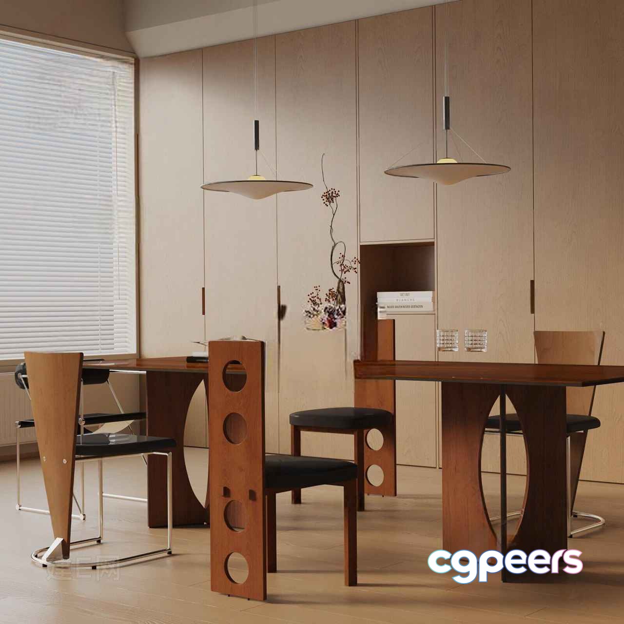Modern Dining Room 3D Model - 9755 - VRAY Render