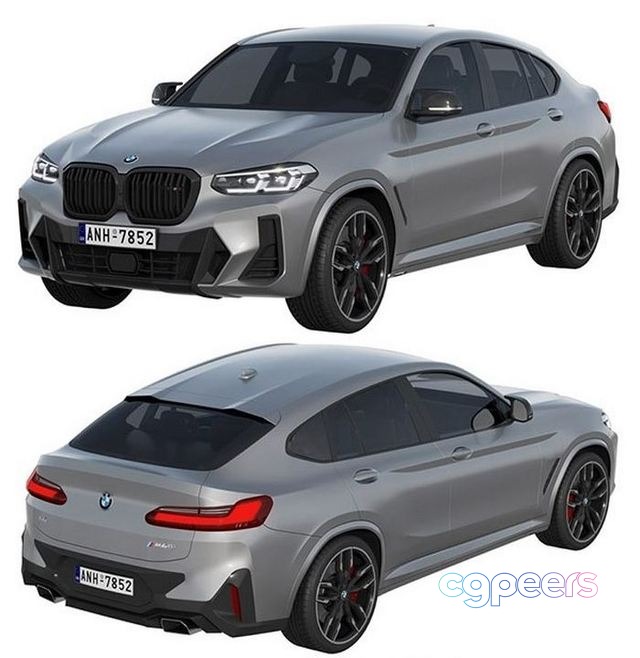 3D Game Assets - BMW X4 M40i 2022 3D Game Assets - BMW X4 M40i 2022