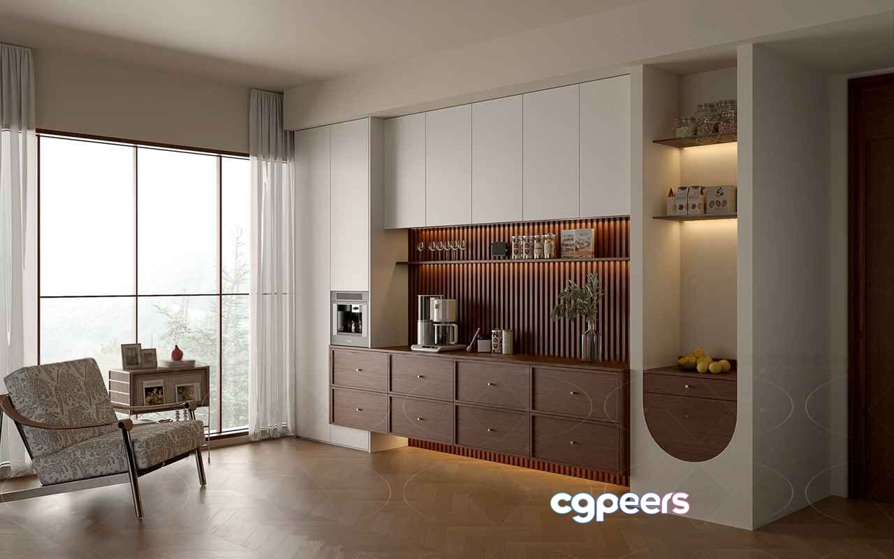 Modern Kitchen Design 3D Model - 1337 - VRAY Render Modern Kitchen Design 3D Model - 1337 - VRAY Render