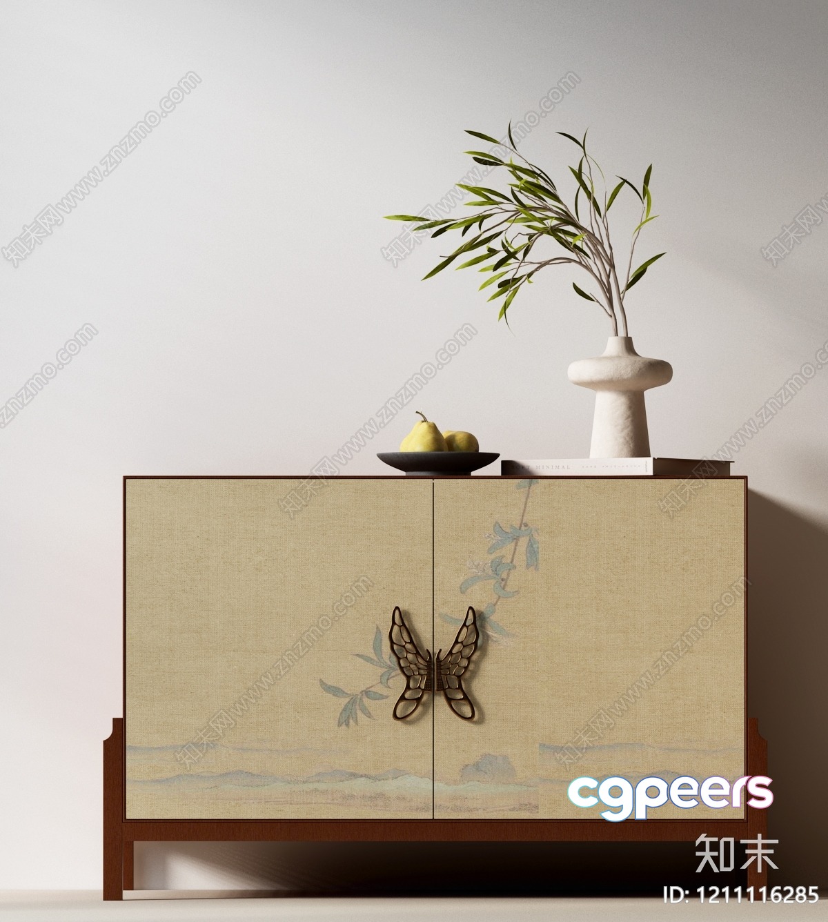 Modern Beige Dresser With Butterfly Hardware 3D Model - 19457 - VRAY Render Modern Beige Dresser With Butterfly Hardware 3D Model - 19457 - VRAY Render
