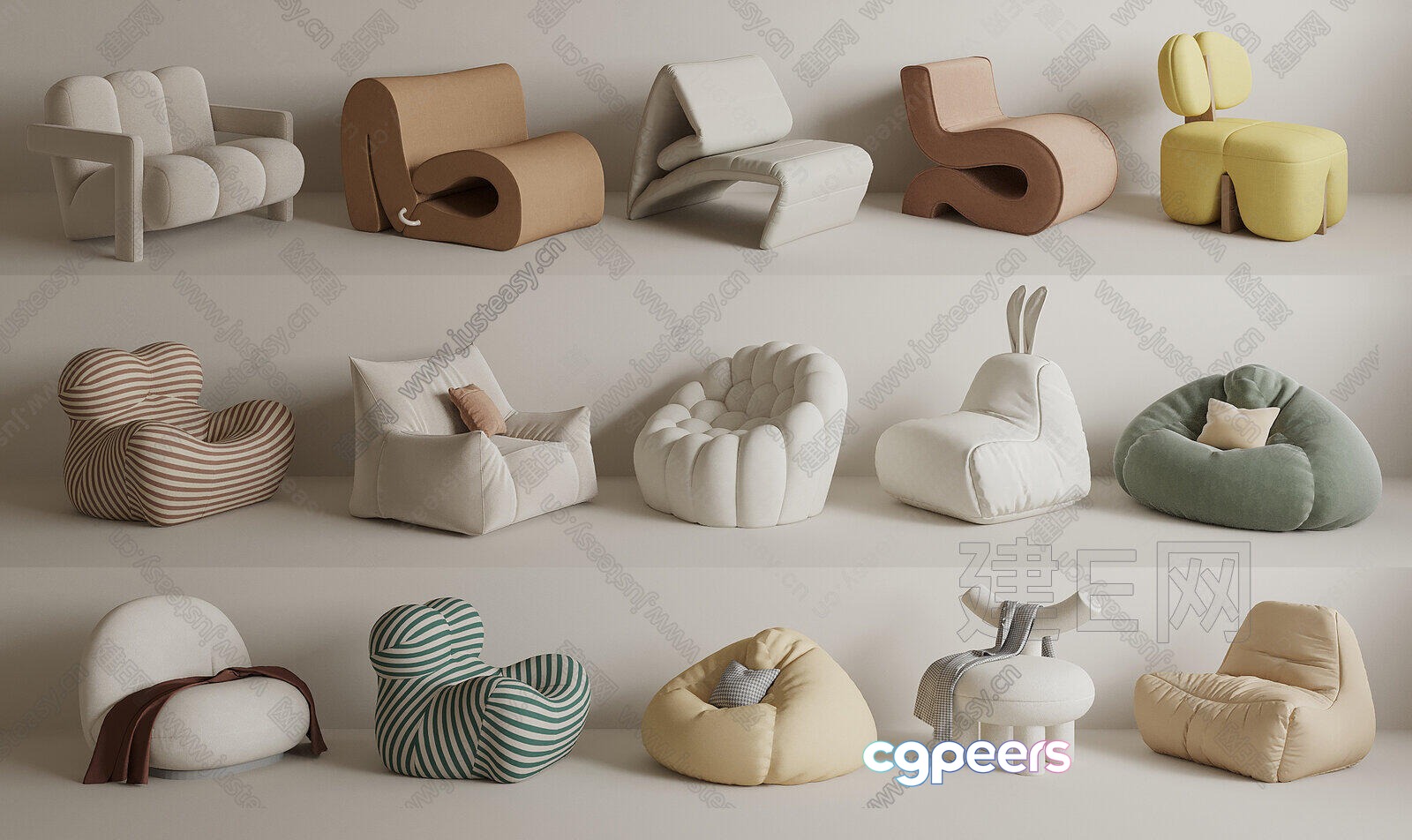 Modern Minimalist Furniture 3D Model - 17939 - VRAY Render Modern Minimalist Furniture 3D Model - 17939 - VRAY Render