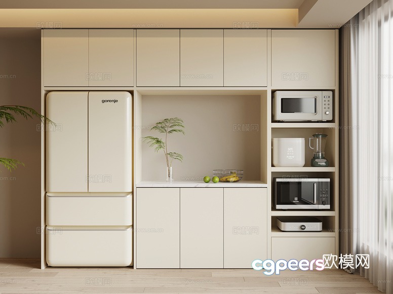 Modern Kitchen Design 3D Model - 21713 - VRAY Render Modern Kitchen Design 3D Model - 21713 - VRAY Render