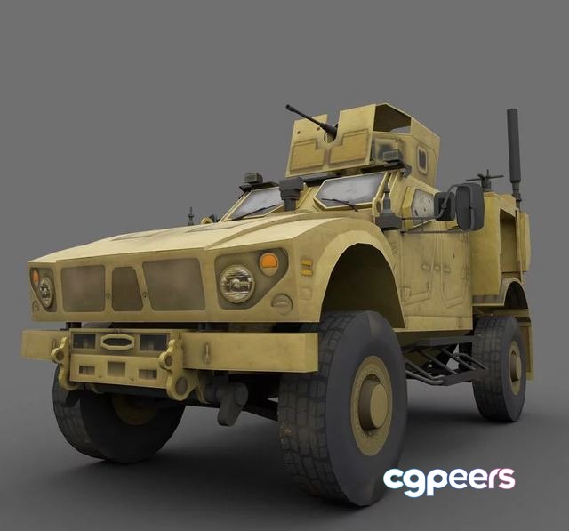 3D Game Assets - Oshkosh M-ATV Low-poly 3D Game Assets - Oshkosh M-ATV Low-poly