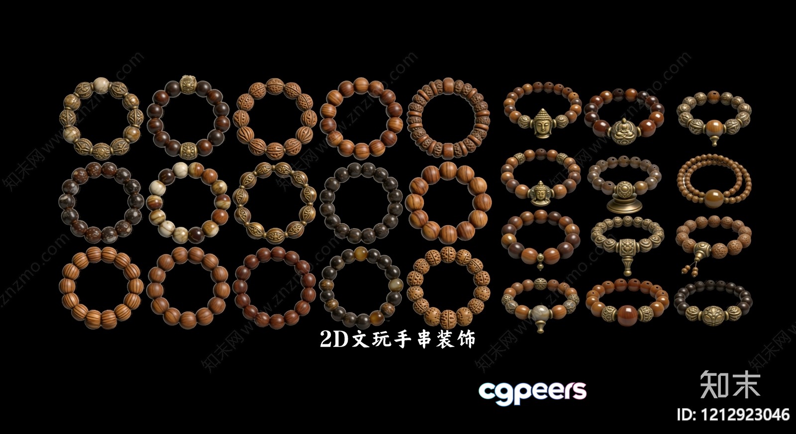 Beaded Bracelets 3D Model - 22824 - VRAY Render