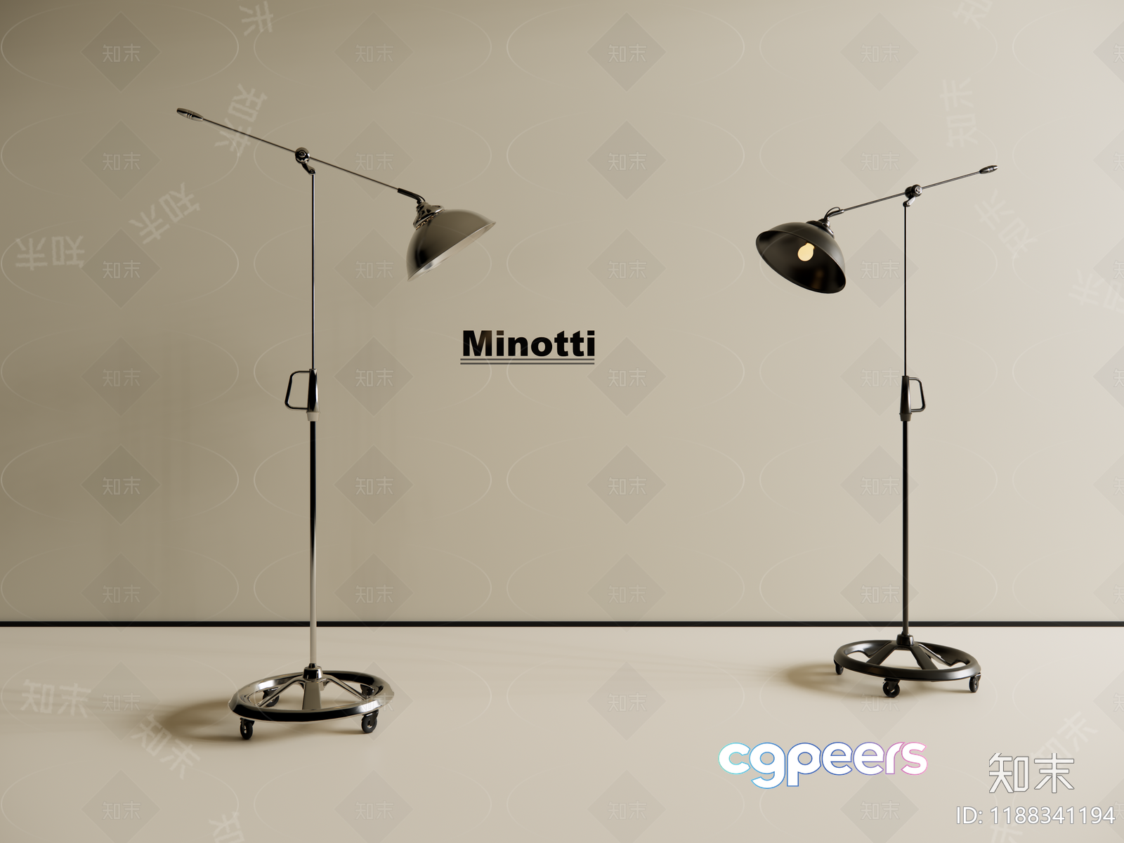 Modern Adjustable Lamps 3D Model - 16235 - VRAY Render