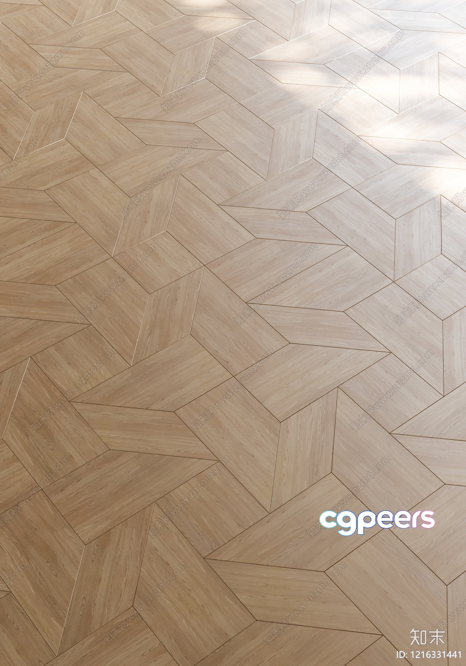 Light Wood Floor 3D Model - 14169 - VRAY Render