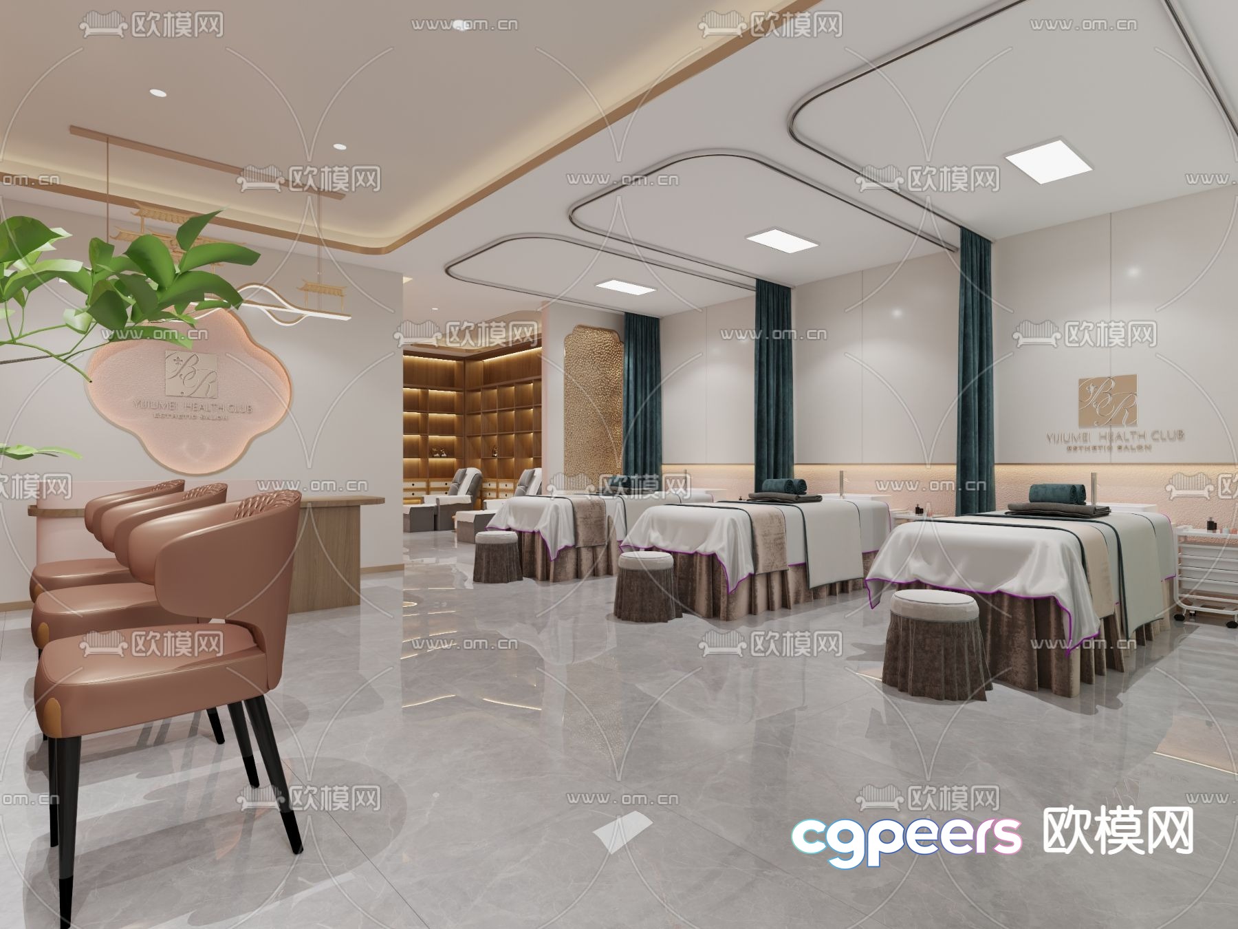 Modern Health Club 3D Model - 4931 - VRAY Render