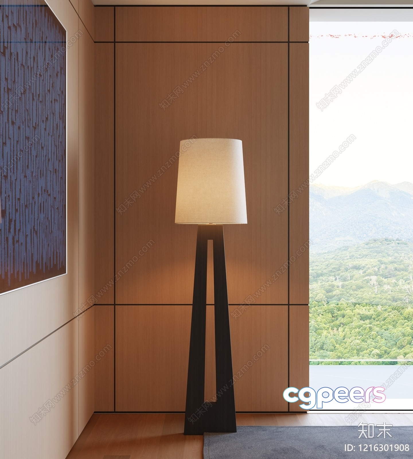 Modern Floor Lamp 3D Model - 14849 - VRAY Render Modern Floor Lamp 3D Model - 14849 - VRAY Render