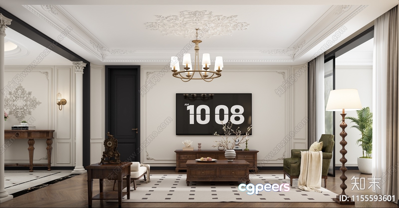 Modern Living Room 3D Model - 9472 - VRAY Render Modern Living Room 3D Model - 9472 - VRAY Render