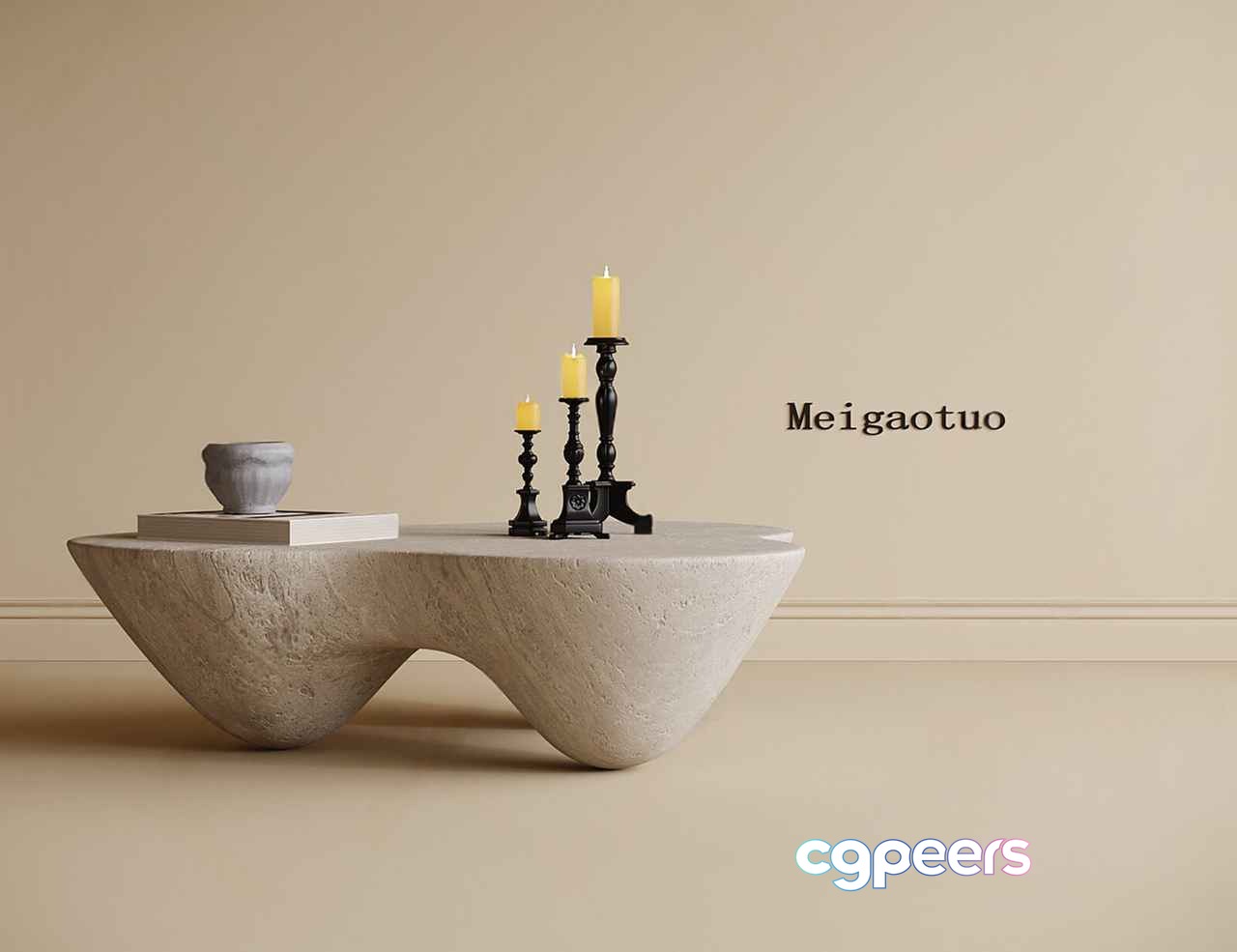 Modern Coffee Table 3D Model - 21400 - VRAY Render