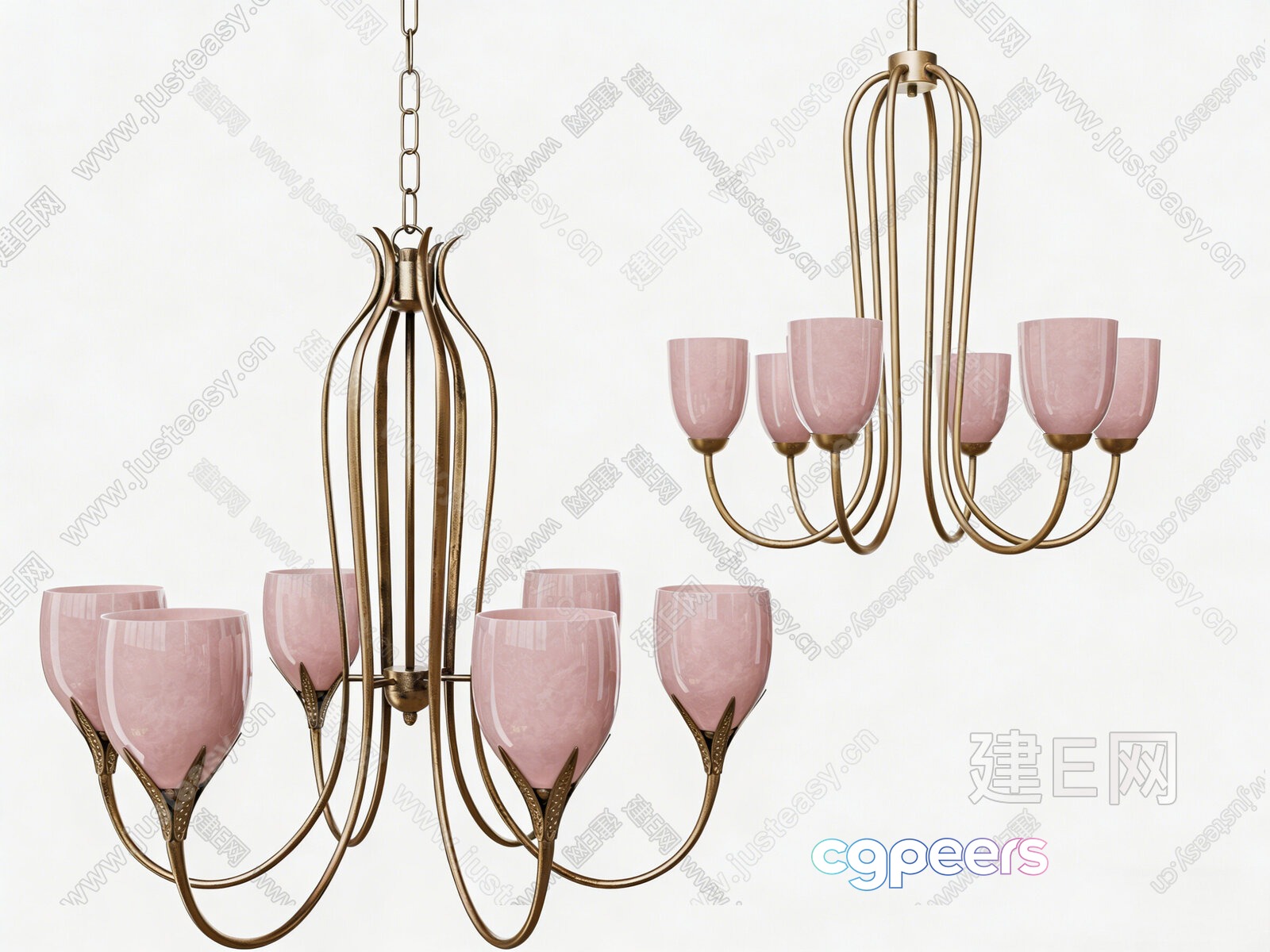 Gold Light Fixture 3D Model - 407 - VRAY Render Gold Light Fixture 3D Model - 407 - VRAY Render
