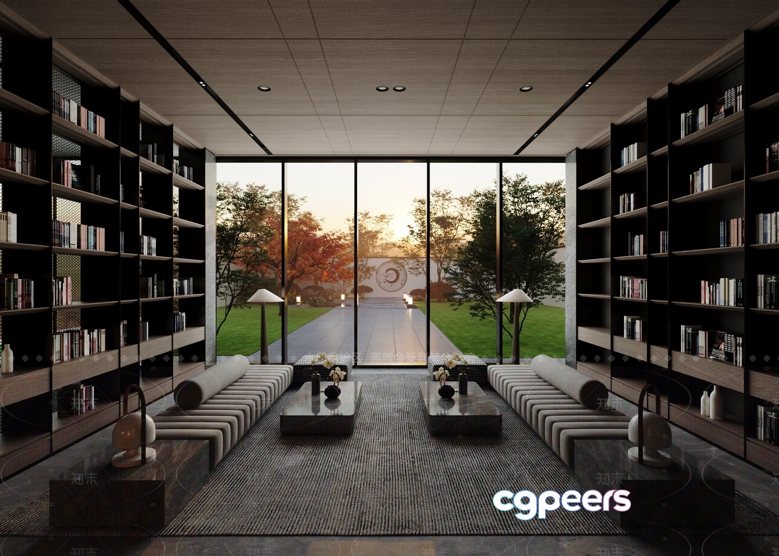 Modern Living Room 3D Model - 7568 - VRAY Render